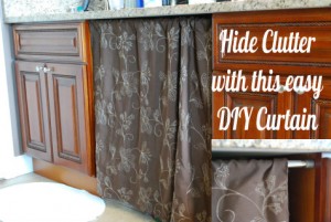 DIY Undersink Curtain