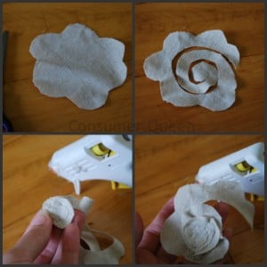 Fabric Flower Collage