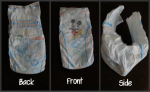 #HuggiesWalmart Showing off the diaper