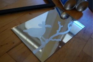 Personalized Mirror stickers on